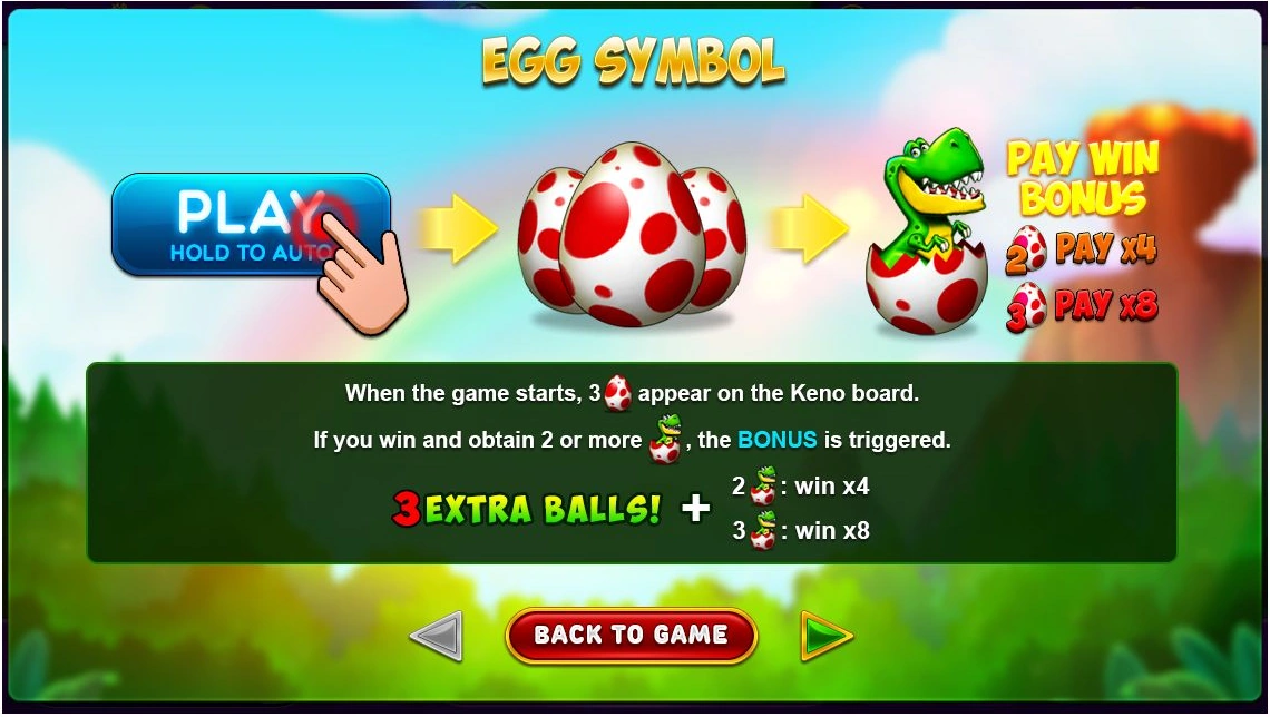Dino Stone · Guide screen 1