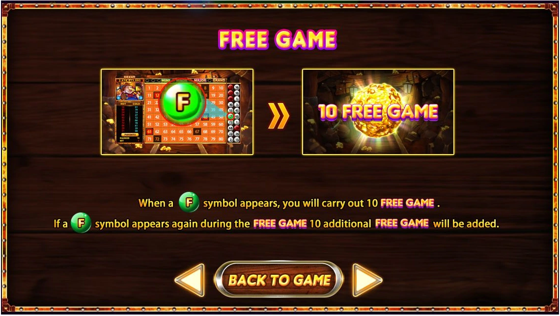 Gold Mine · Guide screen 3