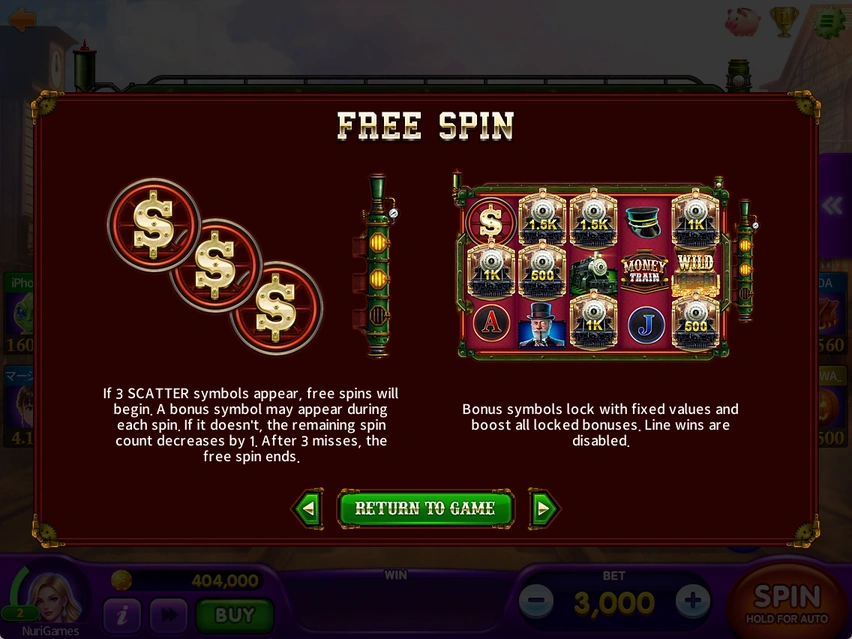 FREE SPIN · Free spins