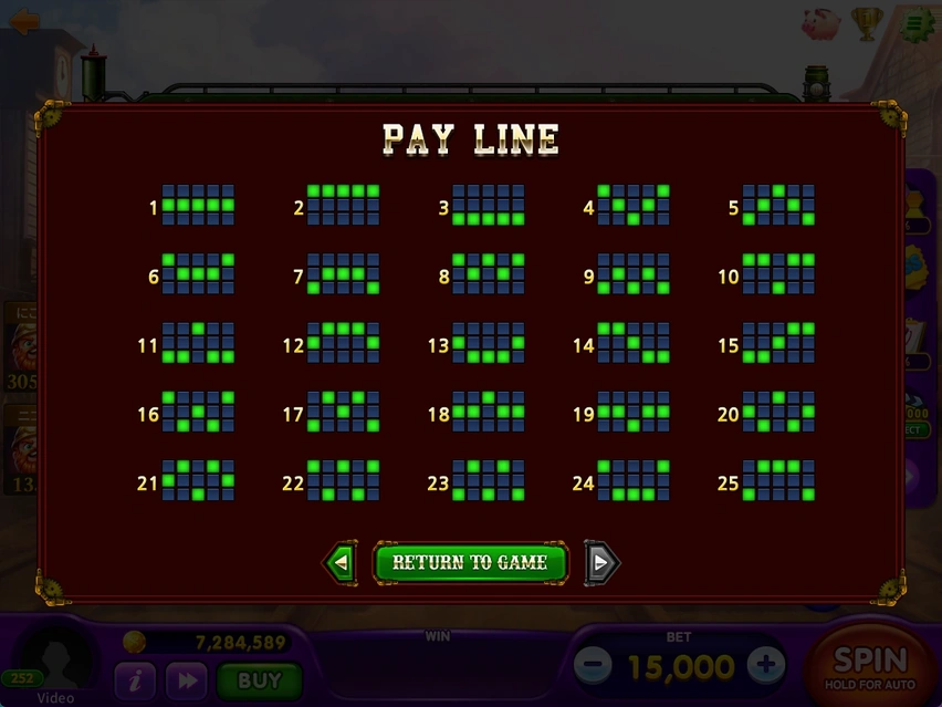 PAY LINE · Paylines