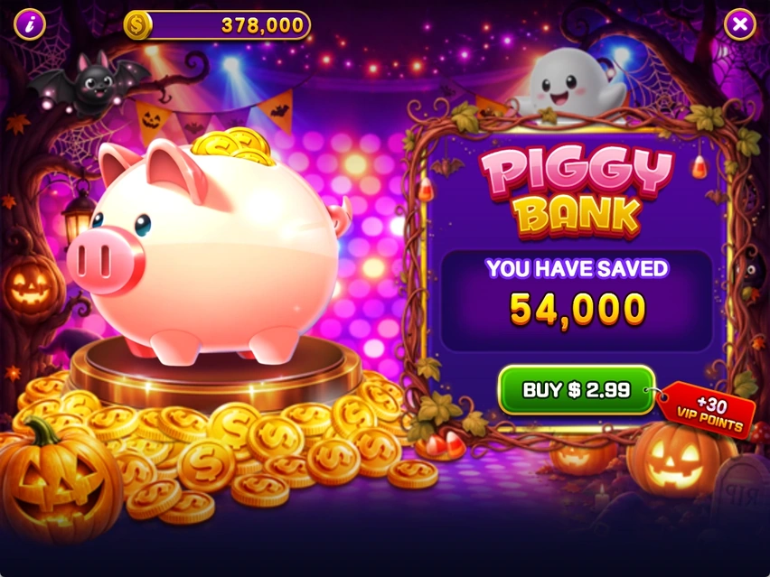 PIGGY BANK · Saved Coins and purchase