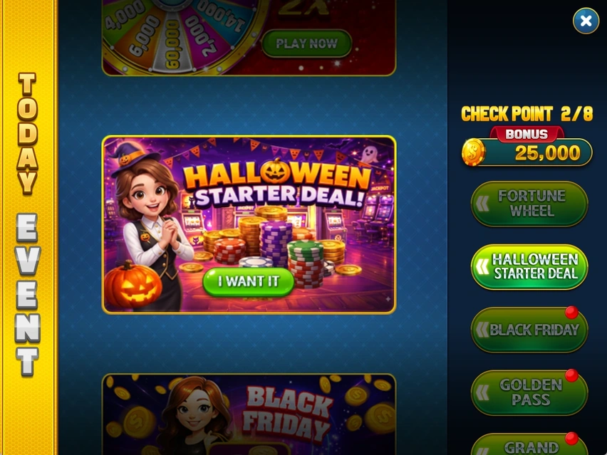 TODAY EVENT · Event list