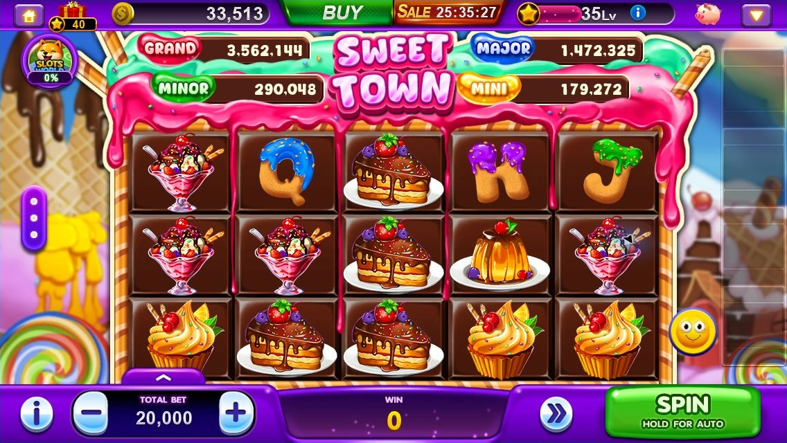 Sweet Town · Game screen