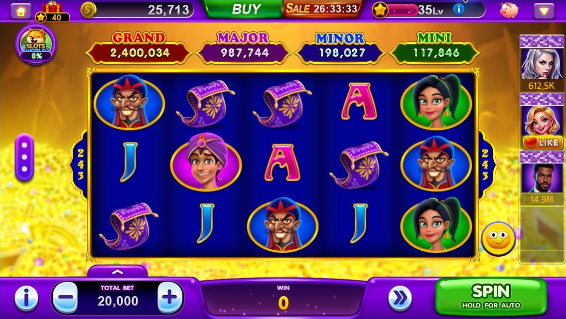 Three Wishes · Game screen